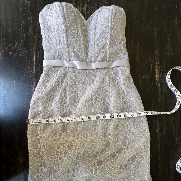 Mori Lee  Classic Mermaid Sweetheart Gown. Color Light Gray. Size 6. NWOT - Picture 9 of 14